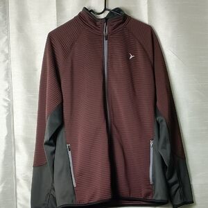 Old Navy Men's‎ Burgundy and Charcoal Performance Jacket